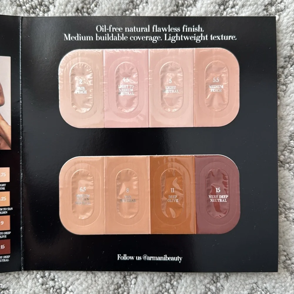Various Foundation Sample Sales